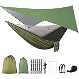 FIRINER Camping Hammock with Rain fly Tarp and