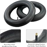 MAOQYE 2 Pcs 3.50-8 Wheelbarrow Inner Tubes Straight Valve view 2