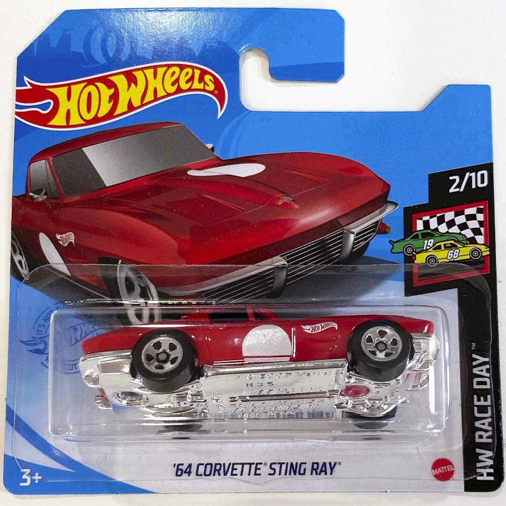 Hot Wheels '64 Corvette Sting Ray HW Race Day 2/10 2021 (10/250) Short card