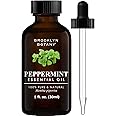 Brooklyn Botany Peppermint Essential Oil - 100% Pure and Natural - Premium Grade Oil with Dropper - for Aromatherapy and Diffuser - 1 Fl Oz