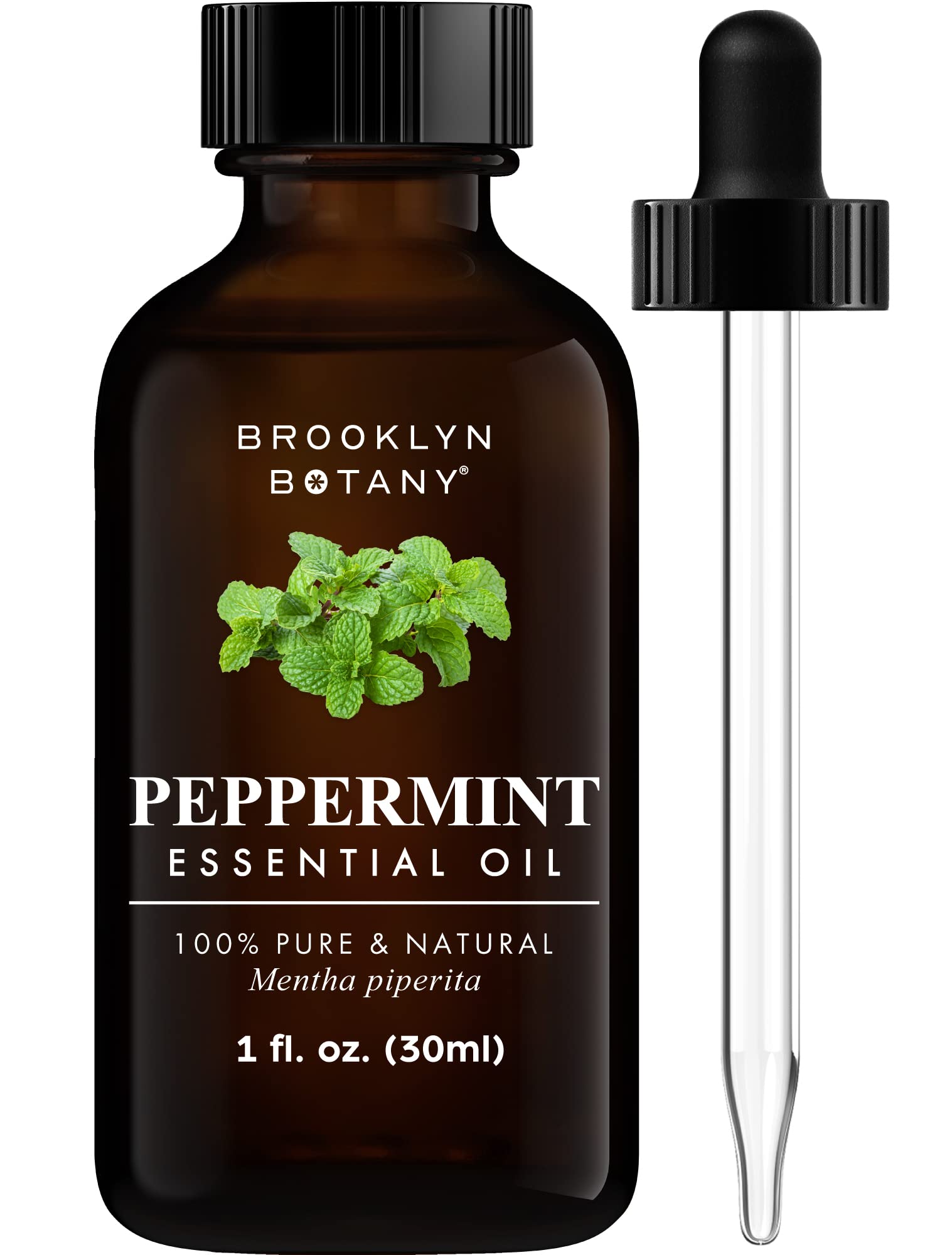Photo 1 of Brooklyn Botany Peppermint Essential Oil - 100% Pure and Natural - Premium Grade Oil with Dropper - for Aromatherapy and Diffuser - 1 Fl Oz