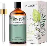 PHATOIL Pure Eucalyptus Essential Oil, 100% Pure Therapeutic Grade Premium Oil for Hair Care, Skin, Aromatherapy 3.38Fl Oz