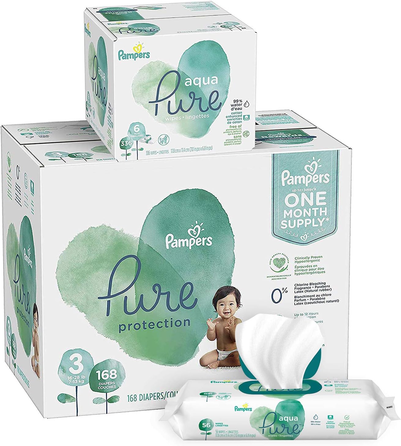 month supply of diapers