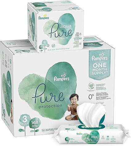 pampers aqua pure wipes 336