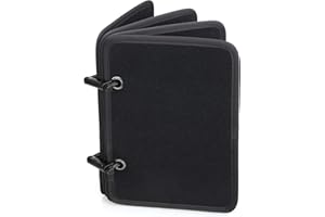 LIVANS Tactical Patch Booklet Organizer, Flip-Page Patch Book Mini Display Patches Panel Board Include Removable Ring Binders