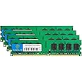 Rasalas PC2-5300 8GB Kit (4x2GB) DDR2 667MHz DIMM DDR2-667 Udimm DDR2 2GB PC-5300U 1.8V CL5 240-Pin Desktop Computer RAM Memory Modules