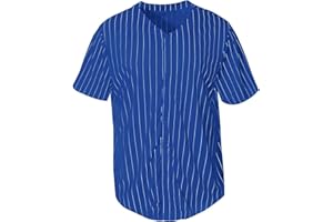 Yuji Itadori Men's Baseball Jersey Striped Short Sleeve Shirt V Neck Tops Button Down Tee Shirts Sports Clothes S-4XL