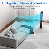 YASHE 43 inch Tower Fan with Remote 85° Oscillation 12-Hour Timer 3 Speeds view 6