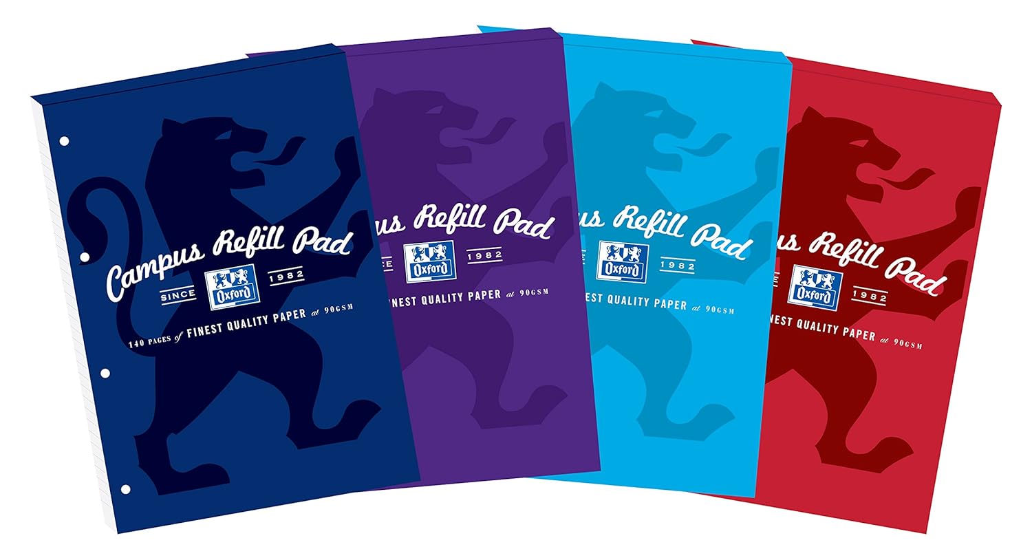 Oxford Campus A4 Size Refill Pad Assorted Colour, Pack of 5 eBay
