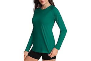 Boladeci Women's Sun Shirts UPF 50+ UV Protection Rash Guard Long Sleeve Swim Shirts Quick Dry Lightweight Workout Tops