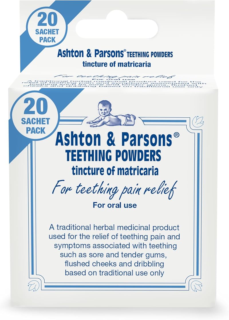 Ashton & Parsons Teething Powders 20 Sachets Traditional Herbal Remedy 3 Months
