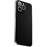 Suti PhoneBack Magnetic Slim Case for iPhone 16 Pro Max – MagSafe Compatible Ultra-Thin Back Plate – Carbon Black Silicone