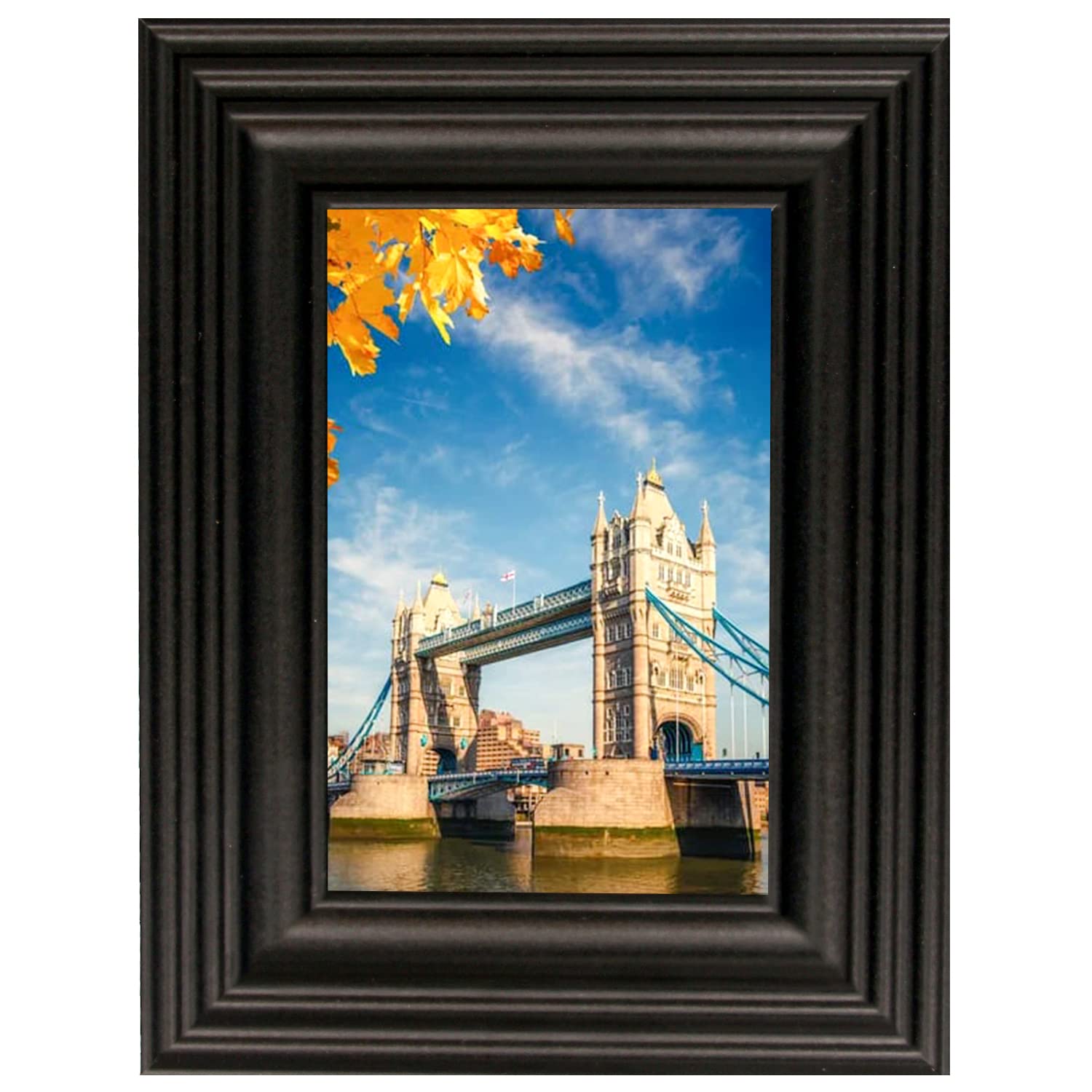 T&L Trade Ltd Picture Frames, 4x6 Inches, Premium Photo Frame for Home & Office Decor, Table Top Display or Wall Mounting Multi-Display Frame, Made of Solid Wood, Black 6x4 photo frames, 10 x 15 cm