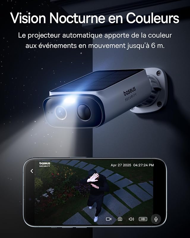 Security S1 Lite Solocam Caméra Surveillance WiFi Extérieur sans Fil