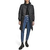 Andrew Marc Women's Quilted Rib Knit Collar Puffer