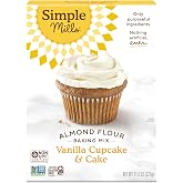 Simple Mills Almond Flour Vanilla Cupcake &amp; Cake Mix, 1pk, 11.5 oz