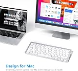 OMOTON Bluetooth Keyboard for Mac UK Layout Silver view 2