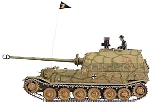 HOOBEN 1/16 German Elefant Jagdpanzer Ferdinand Heavy RC RTR Tank Camouflage+Figure+zimmerit