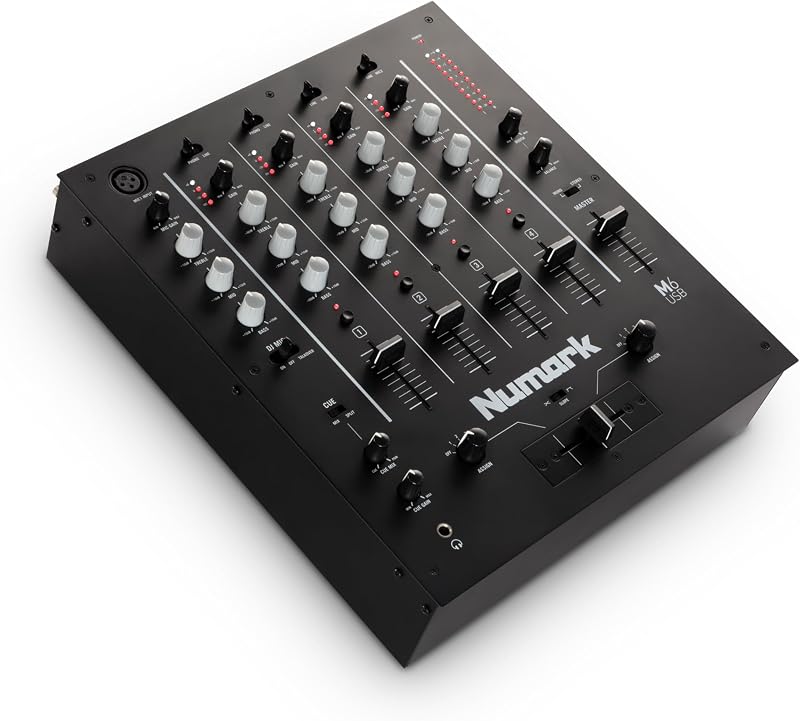 Numark M6 USB 4-Channel DJ Mixer with Built-In Audio Interface