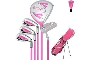 1GoTo-G Kids Golf Clubs Set, Youth Golf Clubs Junior Set Ages 9-12 Includes Stand Bag, 1# Drive, 7#, 9# PW# Irons and Putter Right Hand for Boys Girls