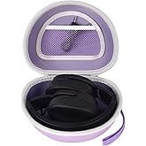 Headphone Case for Skullcandy Crusher/Hesh/Evo Wireless Over-Ear Bluetooth Earphones, for JLab JBuds Lux ANC, for TOZO HT3/HT2 Headphones and More Noise Cancelling Foldable Headset - Box Only (Purple)