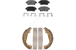 Transit Auto Front Rear Ceramic Brake Pads And Drum Shoes Kit Replacement For Toyota Prius Scion xB xA Celica KCN-100474