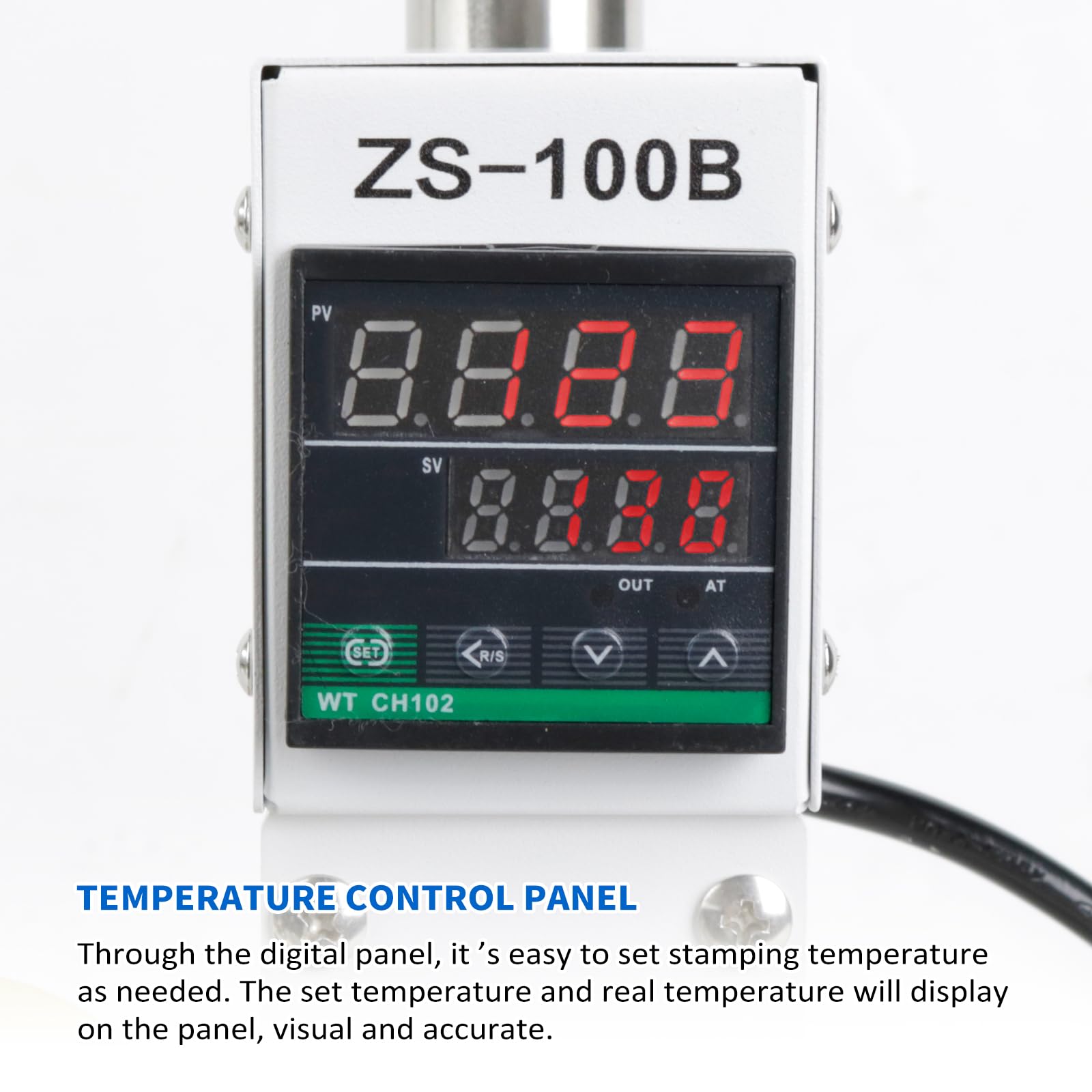 ZS-100B Dual Use Hot Foil Stamping Machine Manual Bronzing Machine Pencils Leather Embossing Machine