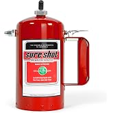 Sure Shot A1000R 1 Quart Enameled Steel Sprayer, Red | Refillable enameled steel; mist to pin stream; ideal for brake cleaner and solvents; 80-150 PSI; made in USA