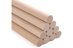 Wooden Dowels 10 Pack 3/4"×12"