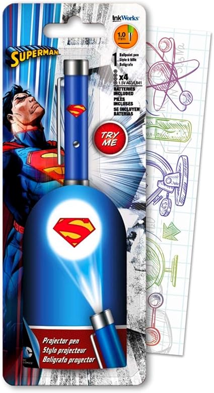 DC Comics Superman Bolígrafo proyector incluye 1 Super Man ...