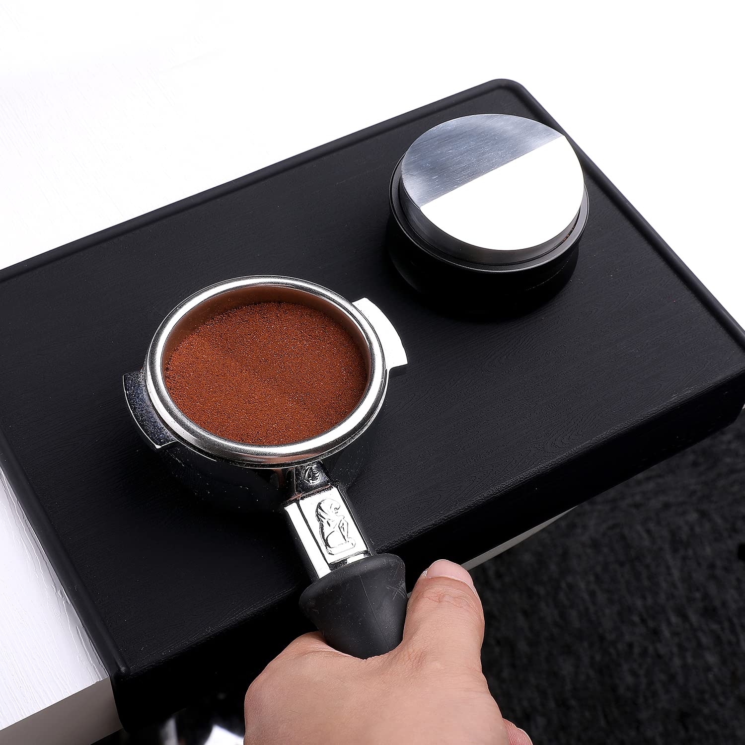 Normcore 53.3mm Coffee Distribution Tool - Espresso Leveler - Coffee Leveling Tool Fits 54mm Breville Portafilters - Barista Espresso Accessories - Adjustable Depth - Stainless Steel base