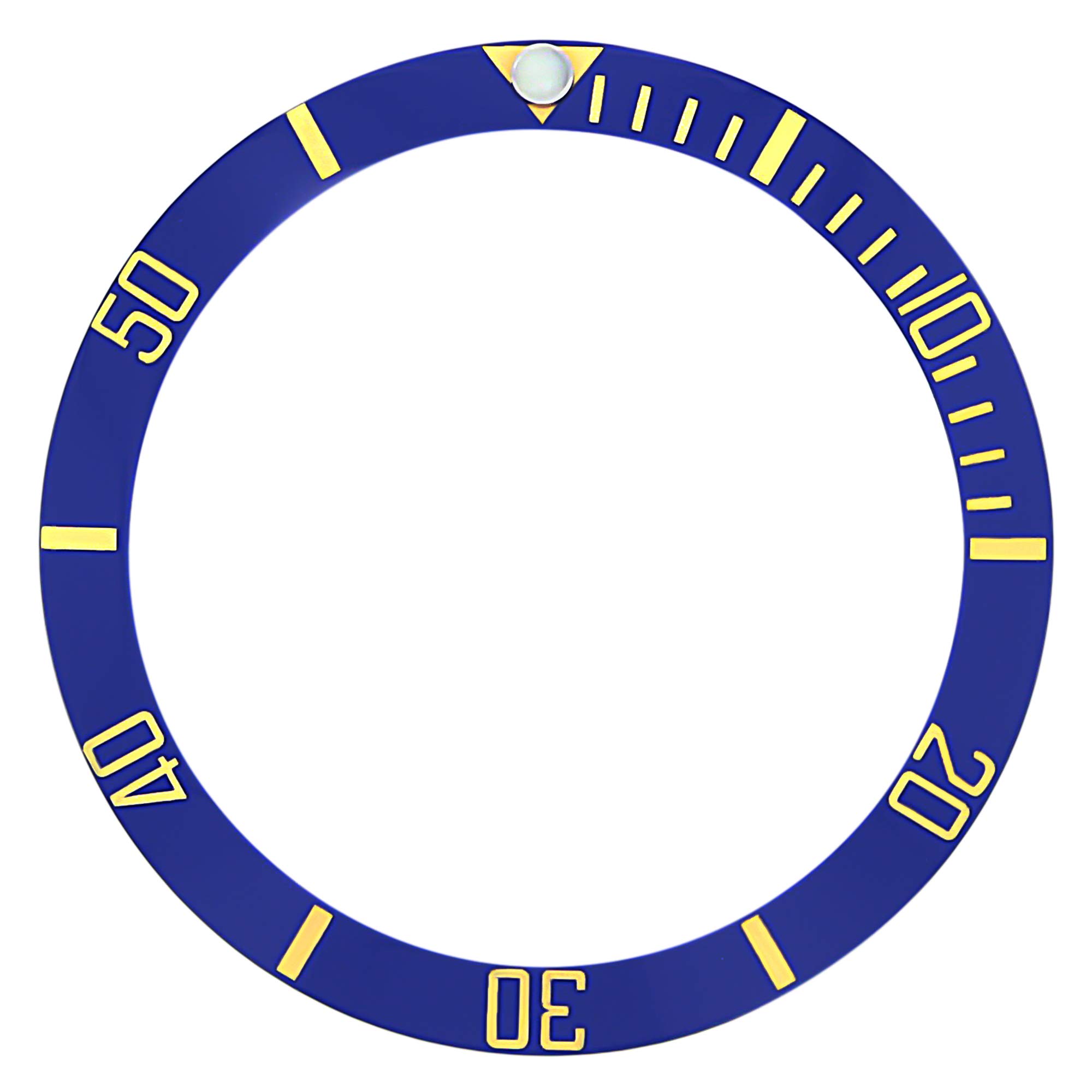 New Insert Ceramic for Rolex 16800,16803,16613,16618 Sapphire Blue Gold Fonts