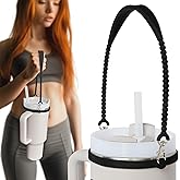 Pilotfish Water Bottle Strap - Heavy Duty Handle for Bottles | Fits Most Bottle Sizes, Dishwasher Safe, with Removable Clips