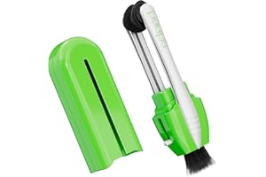 CarbonKlean Peeps Glasses Cleaner - for Eyeglasses, Reading Glasses, and More - Lens Cleaner with Carbon Microfiber Tech - Injected Green - 1 Count (Pack of 1)