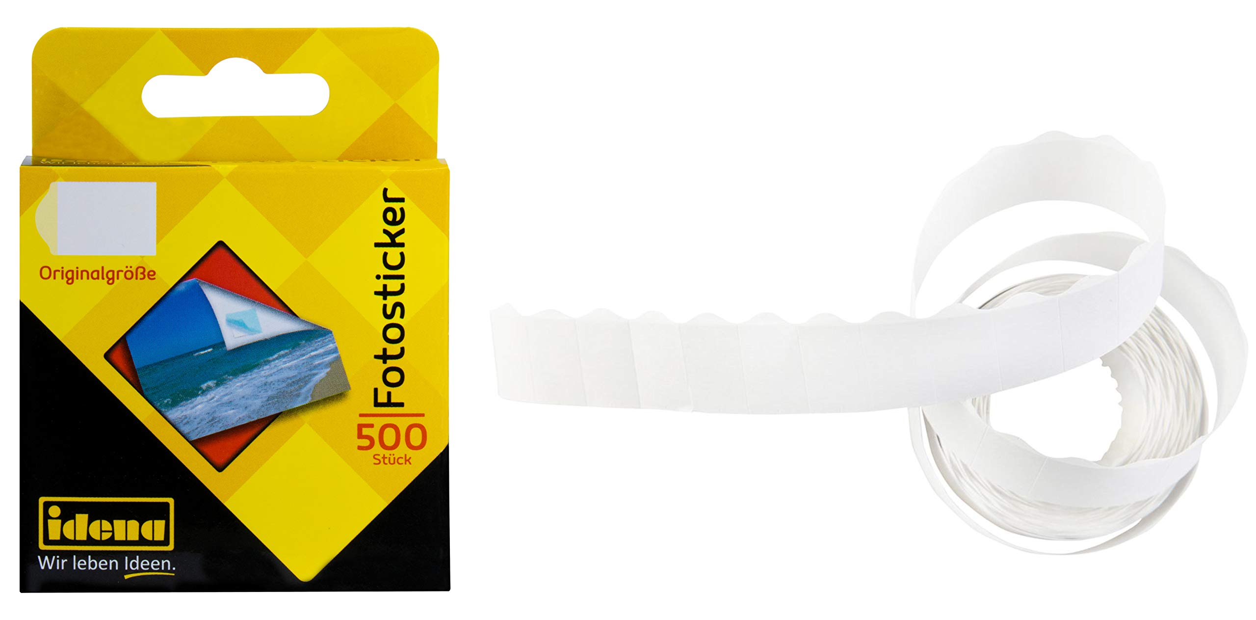 IDENA 310099 Photo Sticker Permanent Adhesive Boxed 12 mm x 16 mm (Pack of 500)