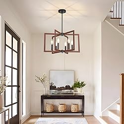 MeiShiDeng 22" Farmhouse Chandeliers for Dining