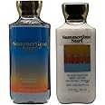 Bath and Body Works Gift Set of 10 oz Shower Gel and 8 oz Lotion (Summertime Surf)