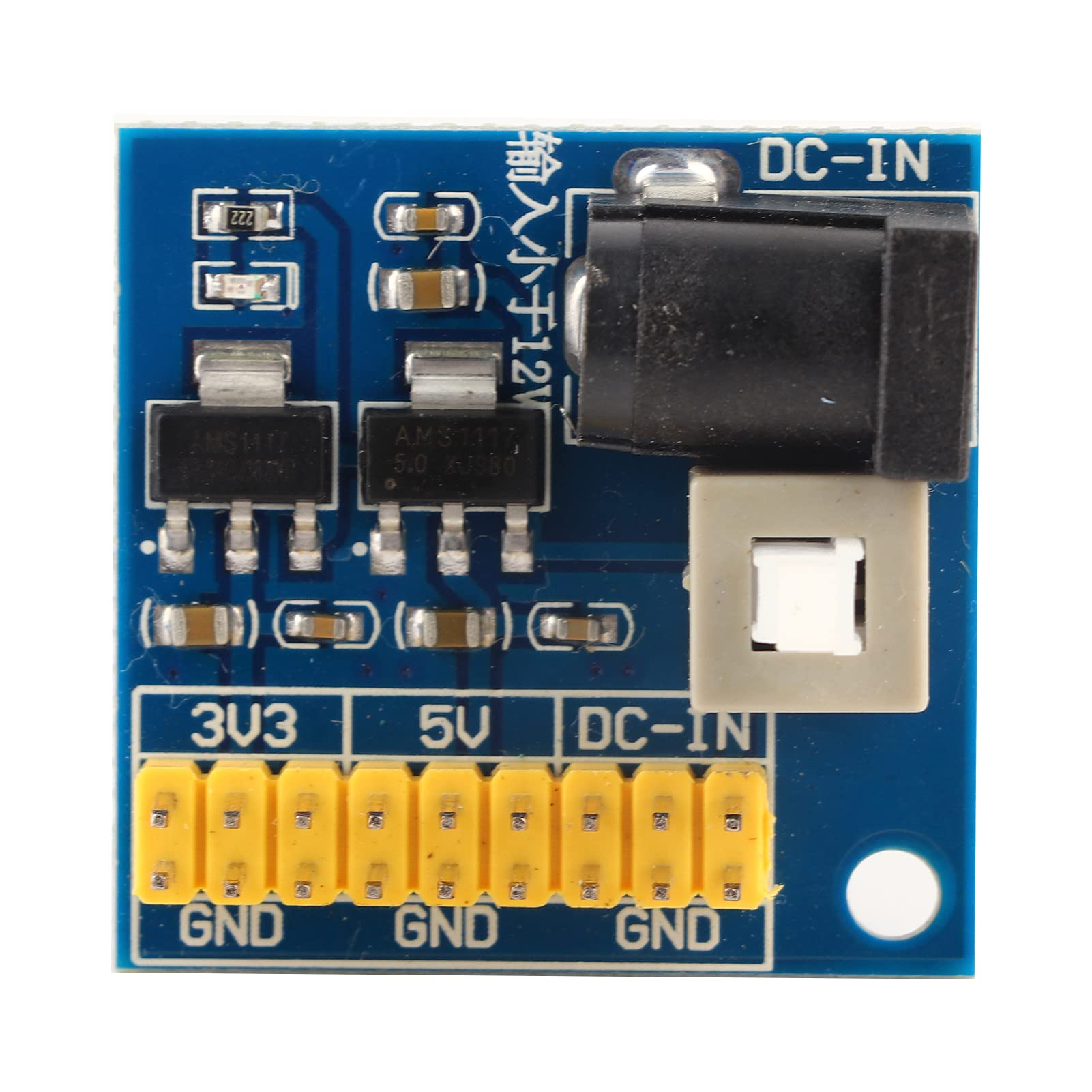 DC-DC Voltage Converter Module, 12V to 3.3V/5V/12V Output Voltage Adjustable Circuit Board