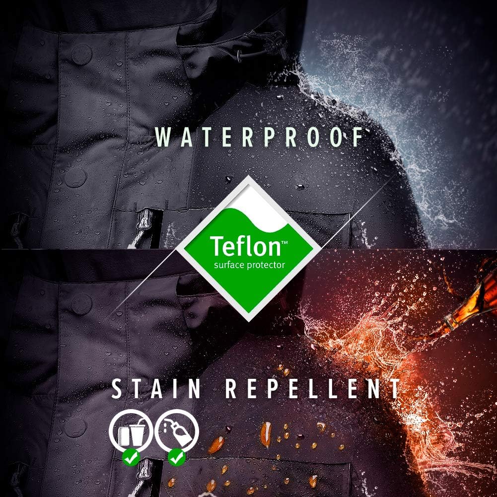 OutdoorMaster Men's 3-in-1 Ski Jacket - Winter Jacket Set with Fleece Liner Jacket & Hooded Waterproof Shell - for Men : Clothing