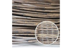 Weriirew 32.8 ft(10m) Synthetic Circle Rattan Polyethylene Plastic Round Rattan Woven for Handmade Repair Fix Wicker Chair kn