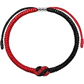 LAMIBEE Infinity Love Multicolor Bracelet for Men Women, Tibetan Lucky Amulet Knot Bracelet, Woven Thread String for Friend and Couple, Peace and Protection