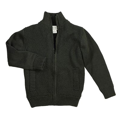 Zip Sherpa Lined Sweater Jacket 