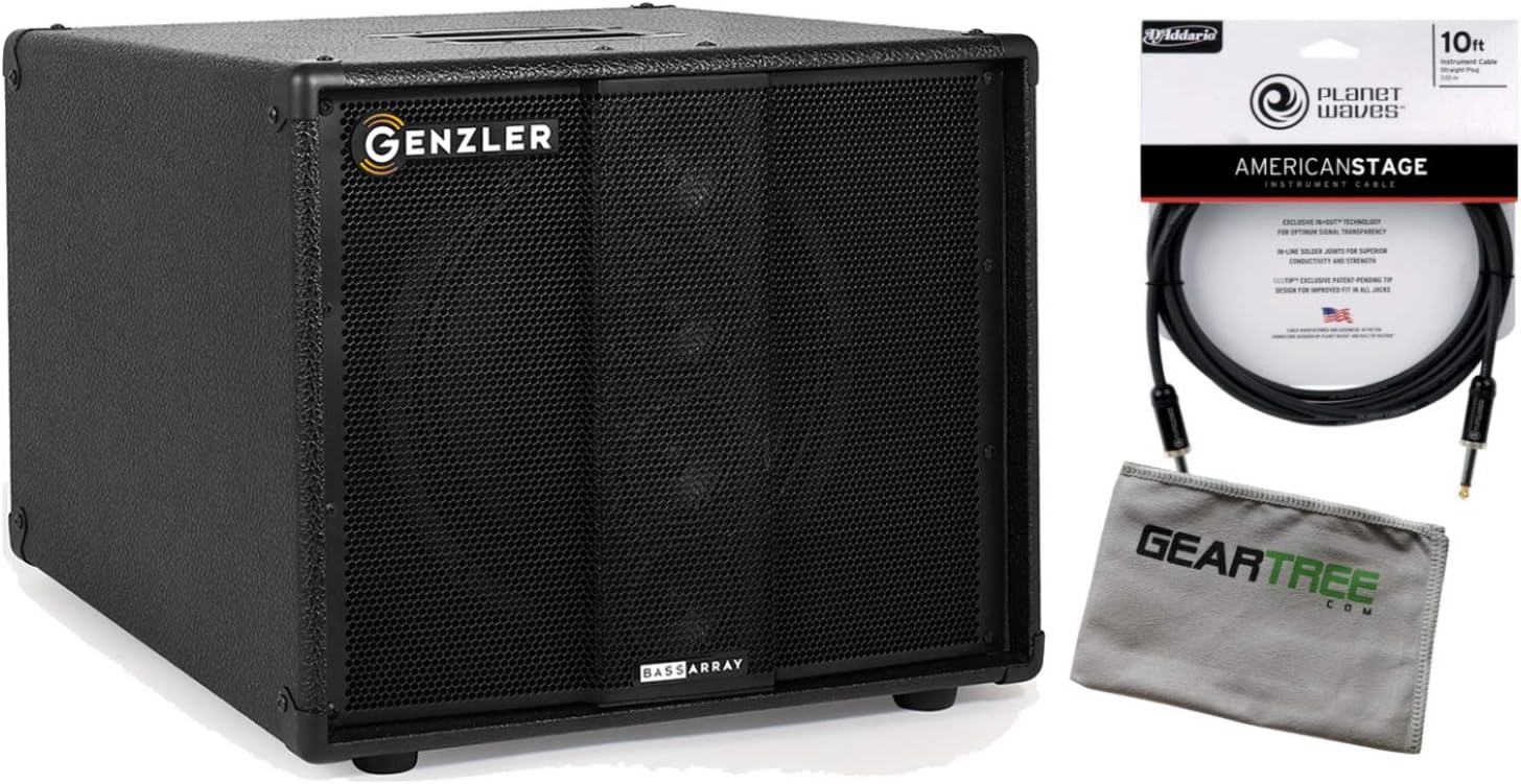 Genzler BA12-3 SLT Slanted Bass Array 12-3 Bass Cabinet w/Cable and Cloth
