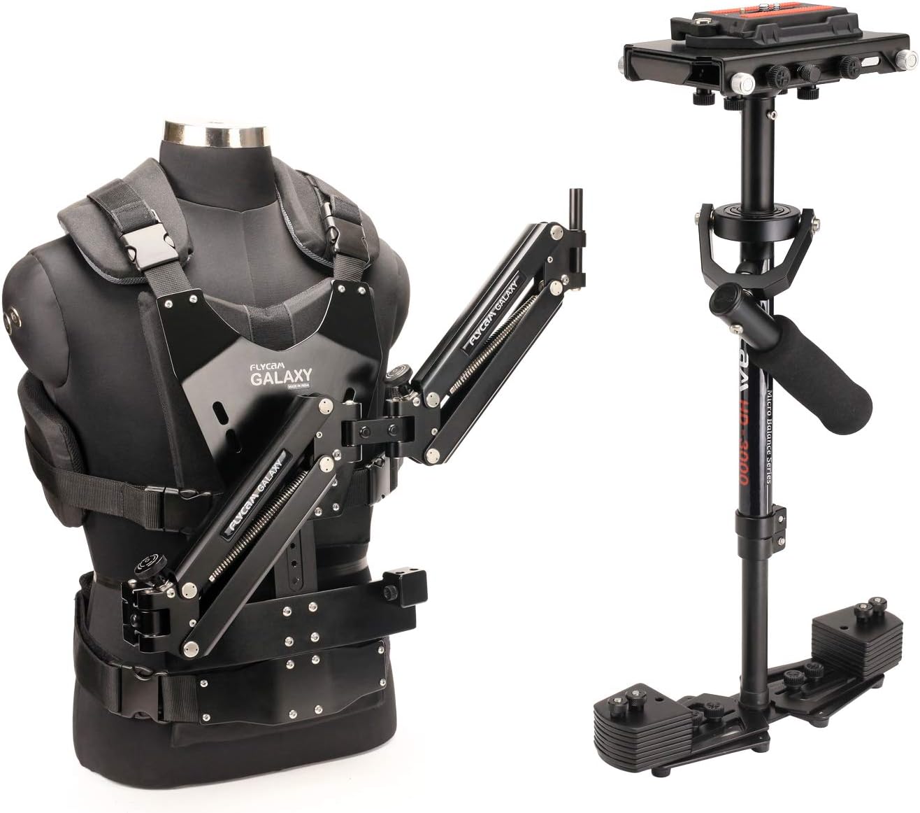 Flycam HD3000 Stabilizer with Galaxy Dual Arm & Body Vest