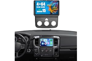 4+64G Android 15 Radio for Dodge Ram 1500 2500 3500 2013-2018(Manual AC), 9 inch 1280 * 720 Touchscreen Car Stereo with Wirel