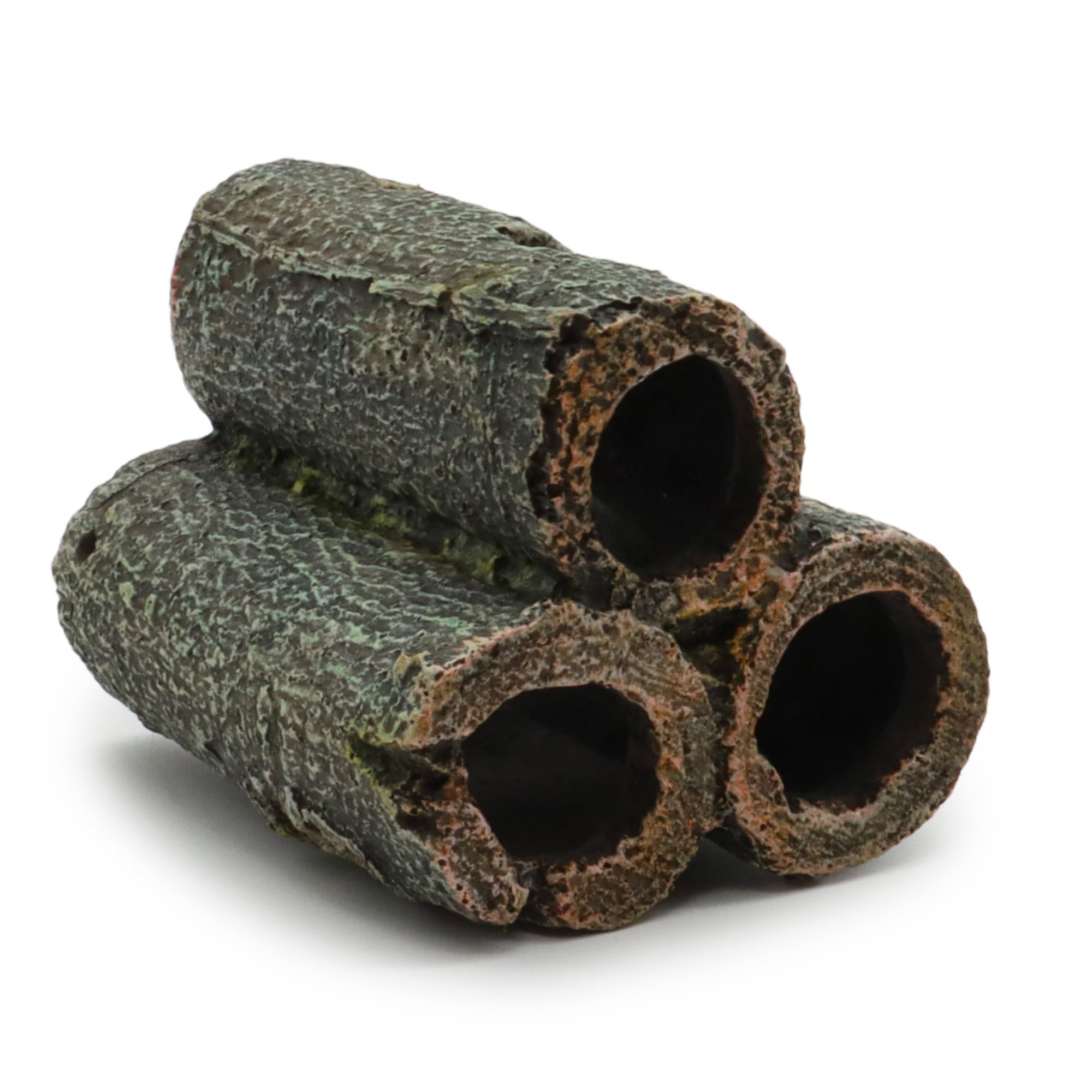 Amtra Deko Shrimp Playground Tubes Resin Freshwater Marine Aquarium Decorations for Aquarium Fish Tanks, Non-Toxic, Medium/9x7.5x7cm