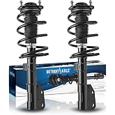 Detroit Axle - 2 Front Struts for Buick 08-12 Enclave Chevy 09-12 Traverse | 07-12 GMC Acadia 07-10 Saturn Outlook, 2pc Struts w/Coil Spring 2007 2008 2009 2010 2011 2012 Replacement Strut Shock
