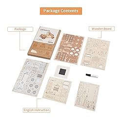 ROBOTIME 3D Wooden Puzzles Car DIY Model Kits to