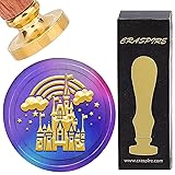 CRASPIRE Castle Rainbow Wax Seal Stamp Vintage