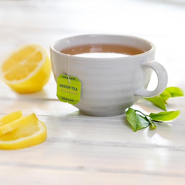 BIGELOWTEA GREEN TEA WITH LEMON (CAFFEINATED), 20 COUNT